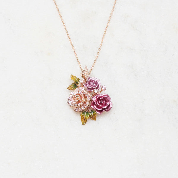 Bouquet of Roses - Necklace