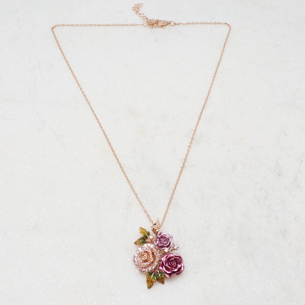Bouquet of Roses - Necklace