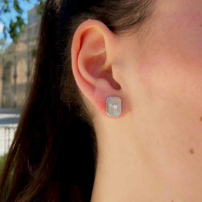 Epure - Mother-of-pearl earrings