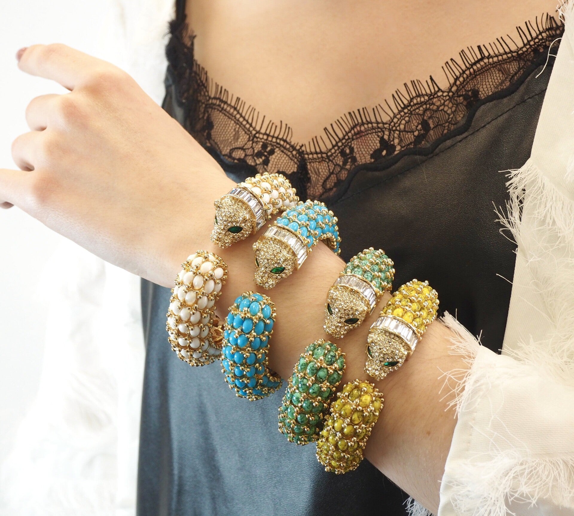 The Tiger Bangle - Blue