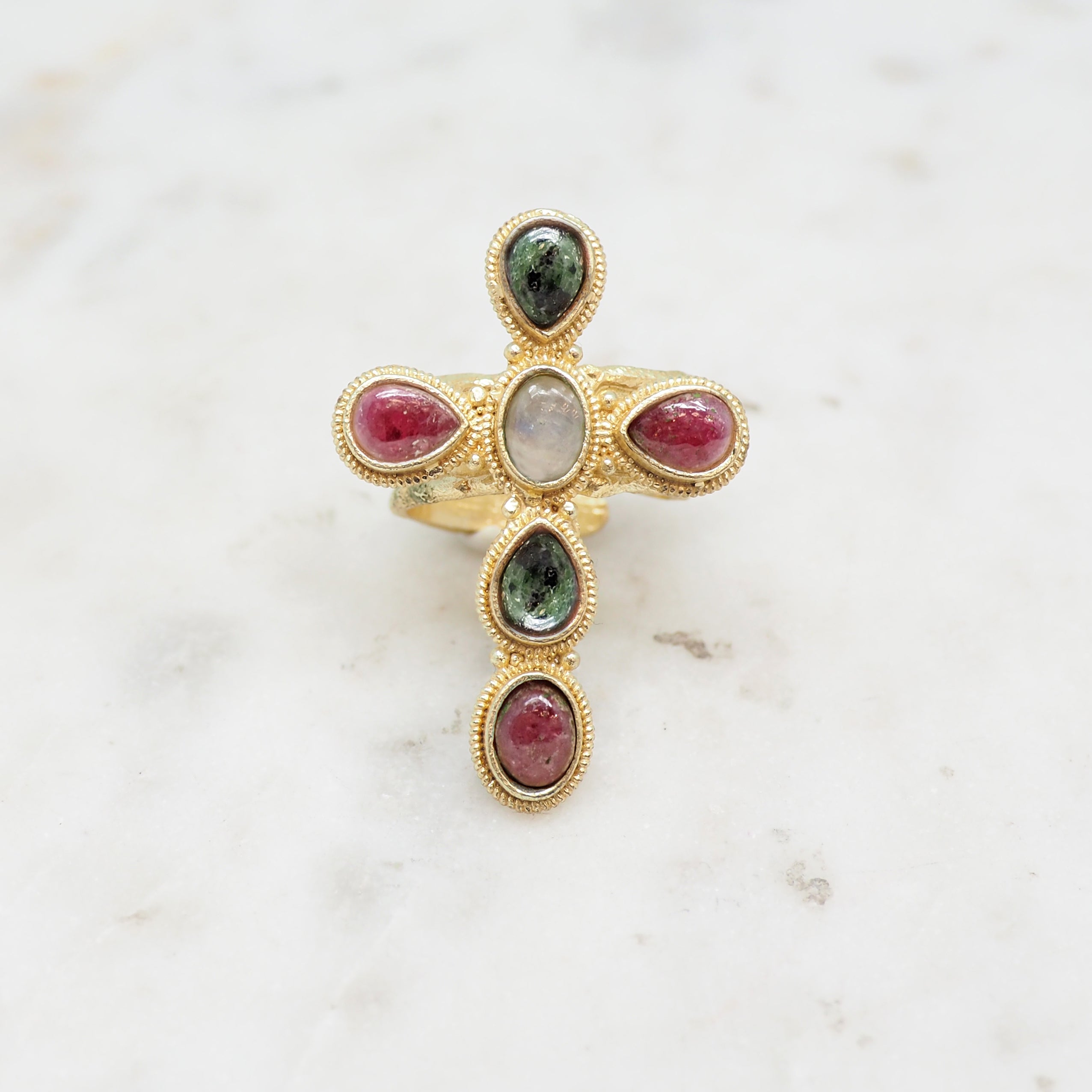 Faith - Ruby Zoisite Ring 