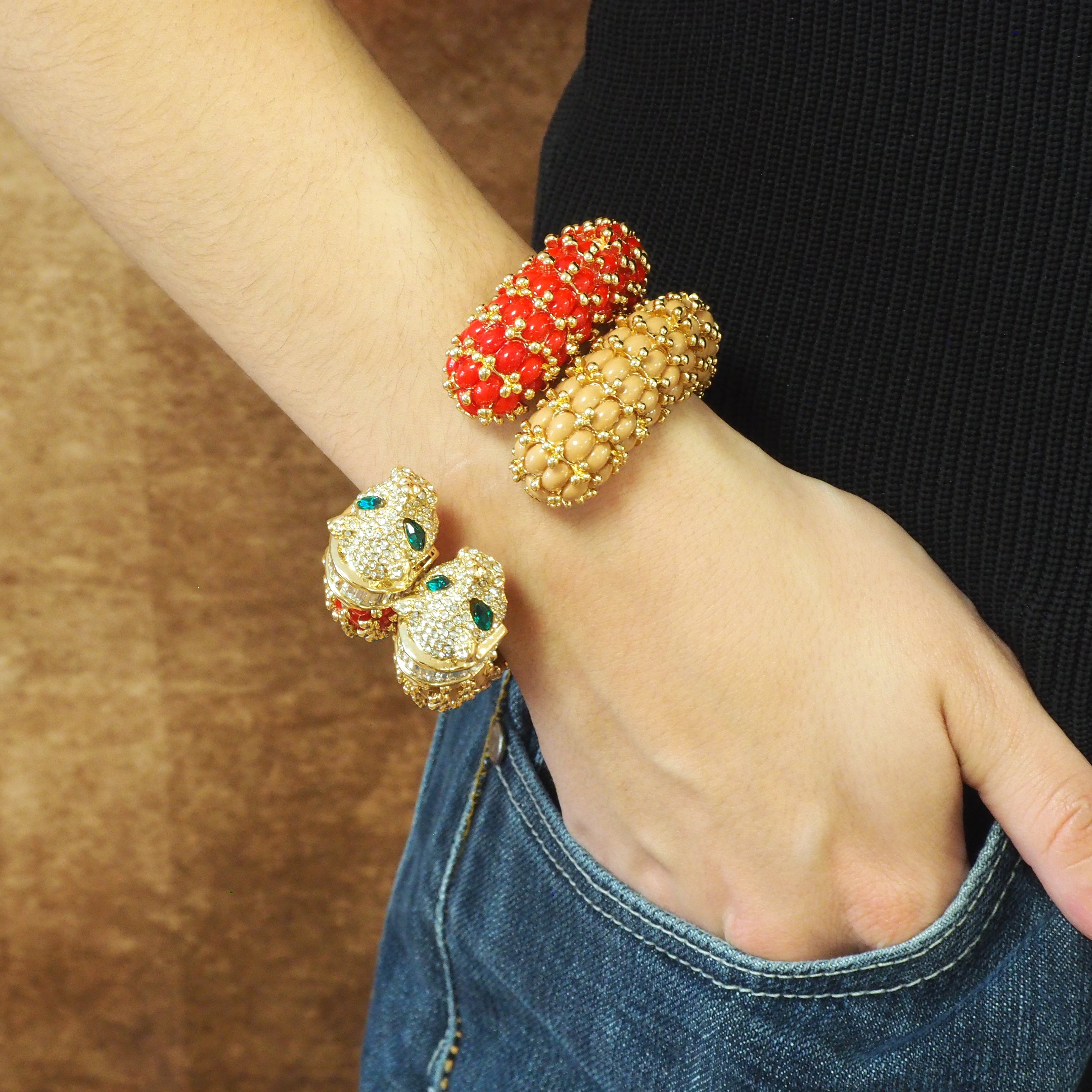 The Tiger Bangle - Red