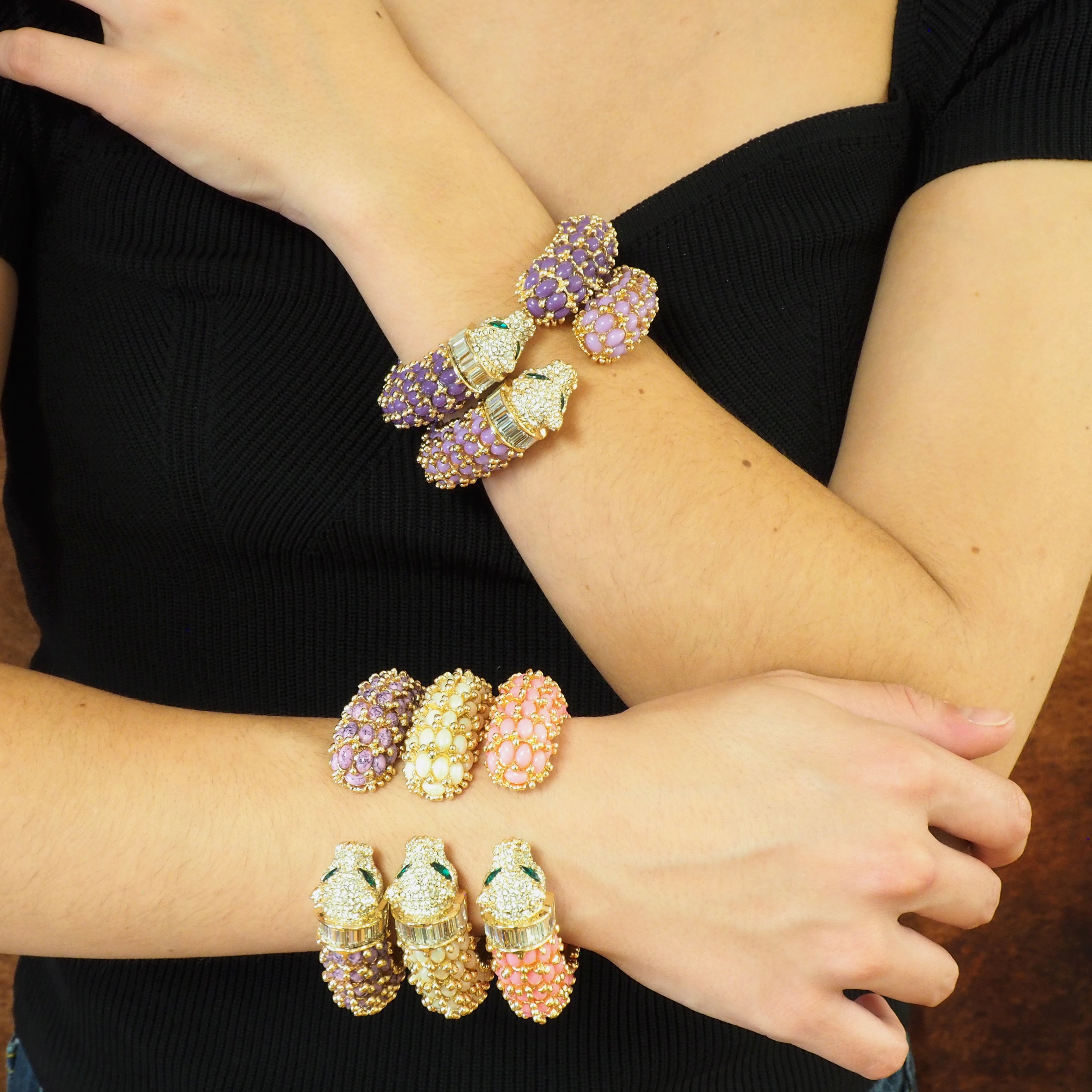 The Tiger Bangle - Candy Pink